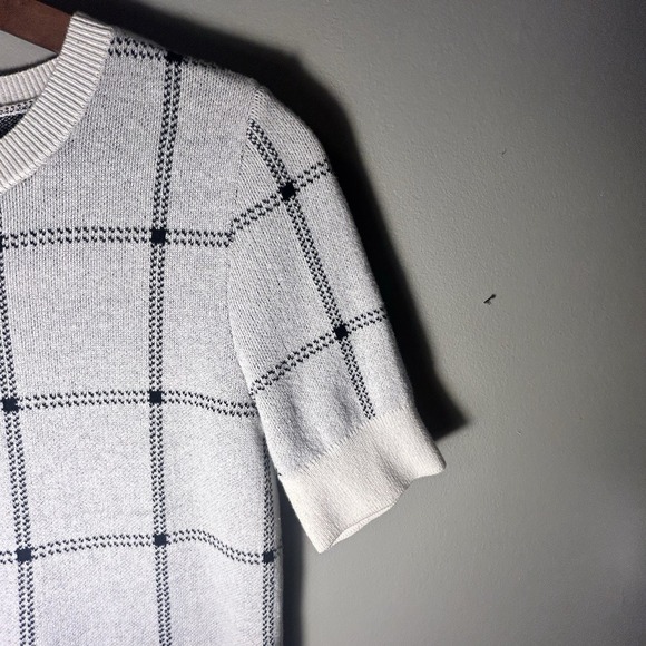 Ann Taylor Outlet Short Sleeve Sweater XS White With Detailing Classic Polished - Picture 6 of 14